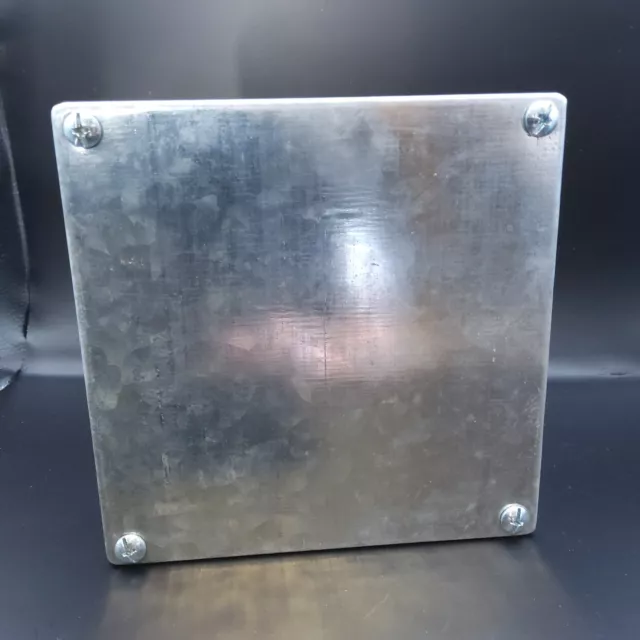 Junction Box Adaptable Box Galvanised 160 X 160 X 55mm (6×6×2 Inches)  New