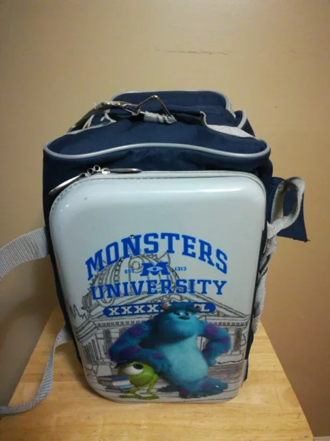 DISNEY MONSTERS INC. University Rolling Suitcase Duffle Pockets Luggage Bag  VNC $59.99 - PicClick
