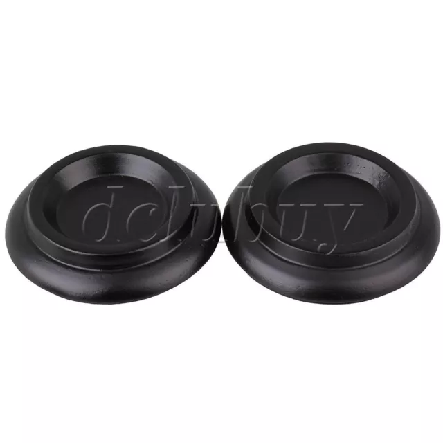 Wooden Upright Piano Caster Cups Black Anti-Slip & Anti-Noise  Set of 4