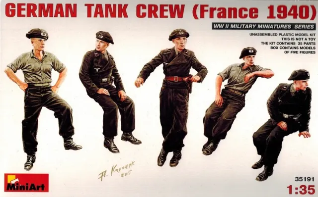 MiniArt 35191 German Tank Crew France 1940 - deutsche Soldaten - 1:35
