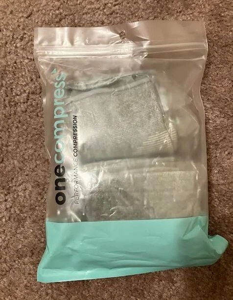 Guantes de bambú de compresión de rendimiento One Compress gris mediano