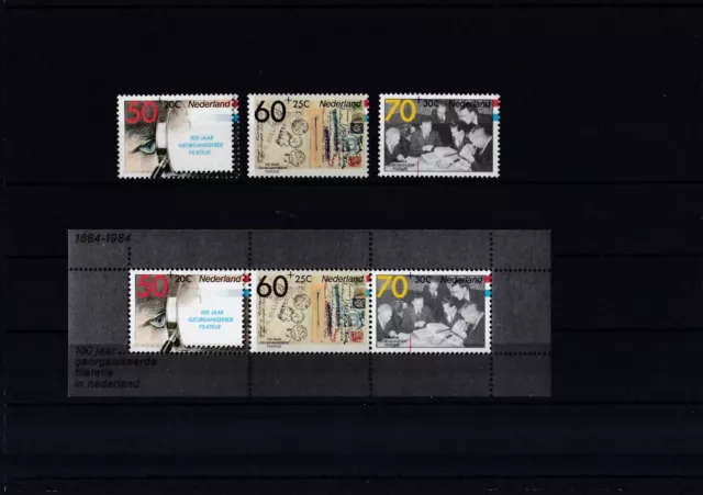 Niederlande 1984 postfrisch MNr. 1253-1255 und Block 26  FILACENTO in Den Haag