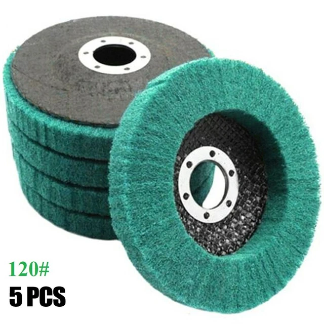 5PCS Polishing Buffiing Wheel Aluminum-Oxide Abrasive,Fiberglass Backing Plate