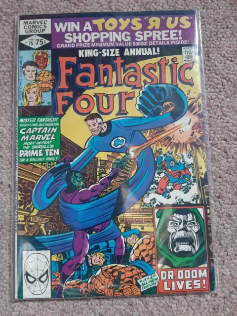 Fantastic Four King Size Annual #15 1980 Very Good Condition