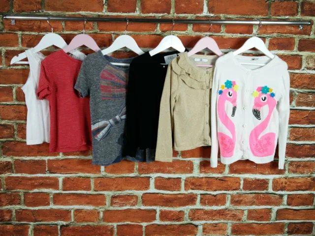 Girl Bundle Age 5-6 Years Zara Next M&S Etc Cardigan T-Shirt Vest Flamingo 116Cm