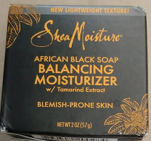 *Shea Moisture 2oz African Black Soap Balancing Moisturizer Blemish # 0284