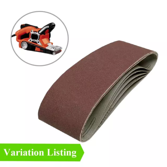 Sanding Belts 75 x 457mm for Wood & Metal Power Sanders / Grit Grade Options