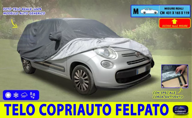 Telo copri auto Copriauto per Punto dal 2005>  felpato impermeabile PVC Taglia M