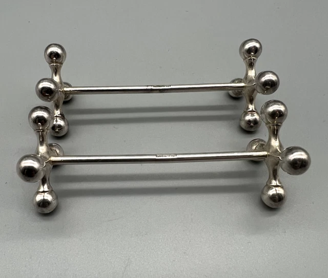 2 x Messerbänkchen 800er Silber Jetzler Schweiz