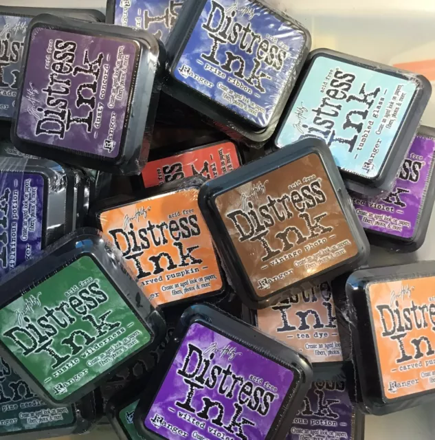 BARGAIN Tim Holtz Distress Ink Pads - set of 3 - choose your colours