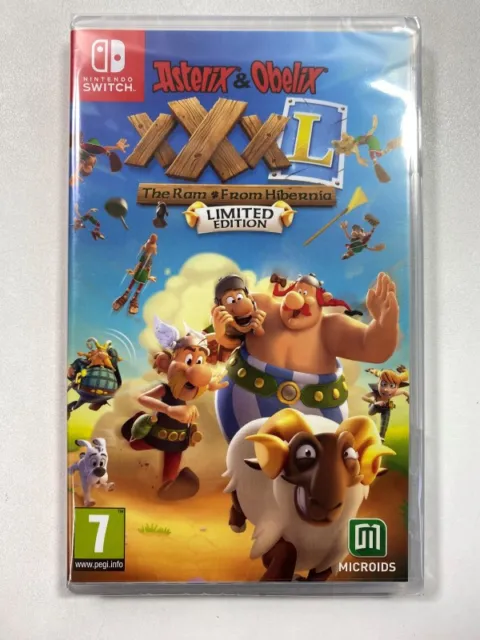 Asterix & Obelix Xxxl The Ram From Hibernia Limited Edition Switch Euro New (En/