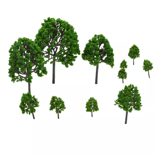 11X Tree Model Assorted Size Train Railway Diorama Layout Scale 1:50 High Grade