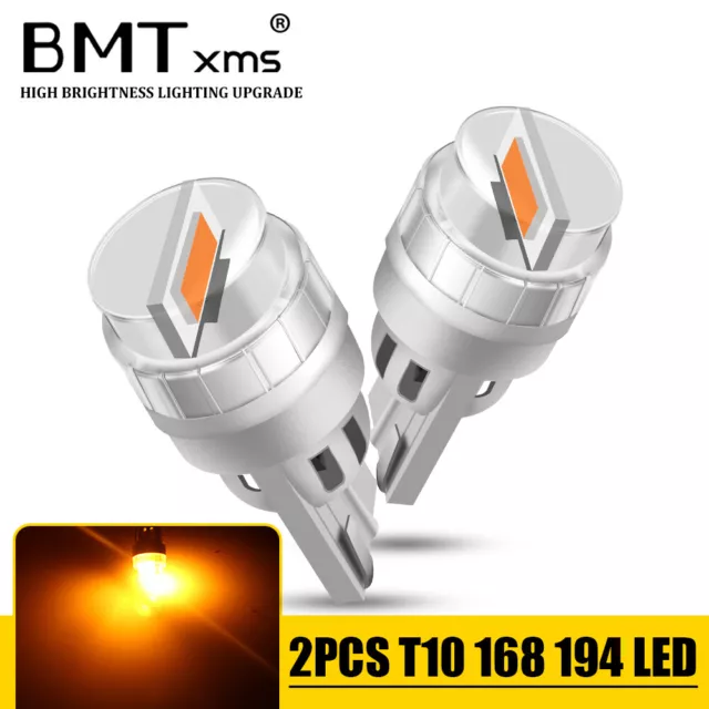 Canbus T10 168 LED Front Side Marker Light Bulbs 158 168 192 For F-150 2015-2023