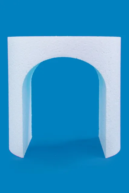 Single Tier Polystyrene Round Cake Dummy 6" with Cut Out