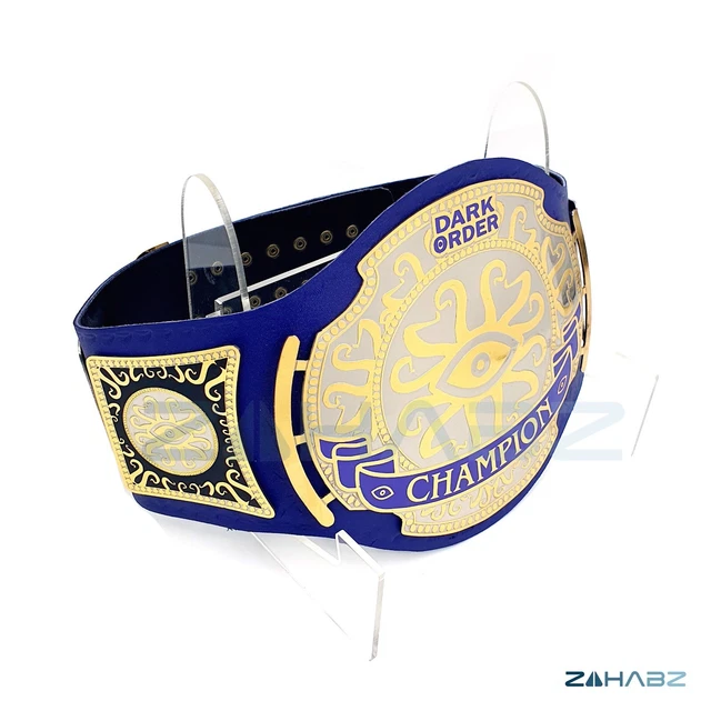 Dark Order Champion Brodie Lee Tribute Wrestling Belt Adult Replica Blue