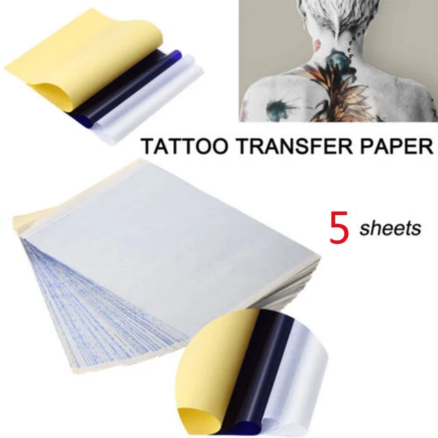 Kit Pochoir Tatouage Spirit - Papier Carbone, Papier Calque, Stylo, Pour Transfert De Dessins