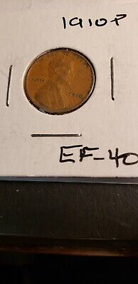 1910 P Lincoln Wheat Penny Cent Extremely Fine Condition