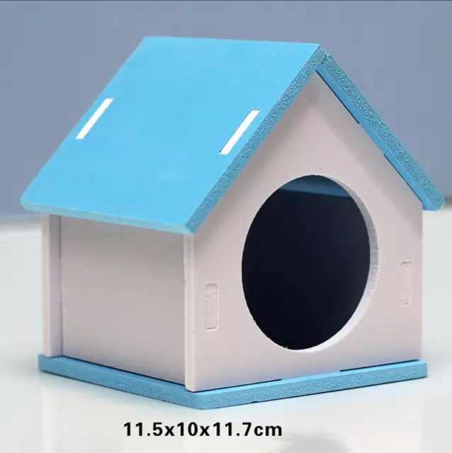 Hamster Wooden House Gerbil Bed Mouse Hammock Degu Rat Nester Cage Accessories