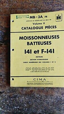 Mc Cormick ;catalogue pièces corps de charrues    janvier 1958 CH-I  FR 