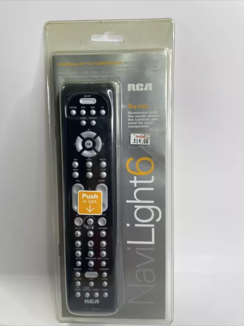 RCA Navilight 6 device UNIVERSAL REMOTE CONTROL RCR660 Brand New - Light Works