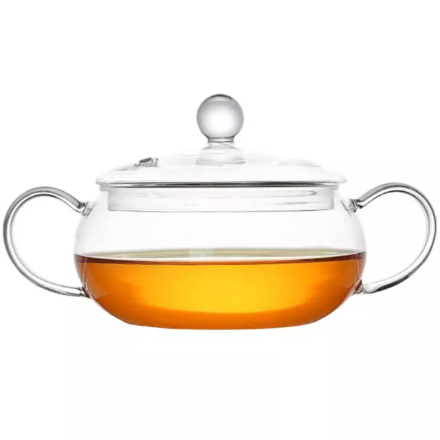 1400ml Glass Cooking Pot with Lid and Handles-