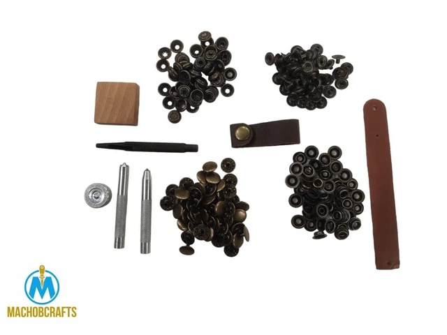 Kit de resortes de botón a presión de 15 mm Broches completos 50 juegos con...