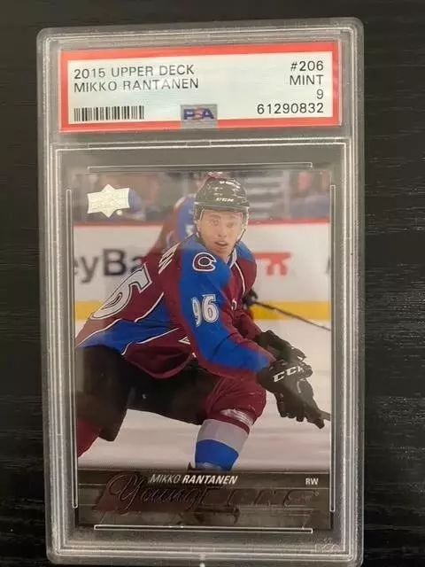 2015-16 Upper Deck Young Guns Mikko Rantanen #206 PSA 9 MINT Rookie RC