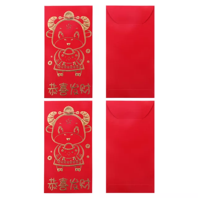 24 Pcs Enveloppe Rouge Chinoise Paquets Rouges Du Nouvel An Sac