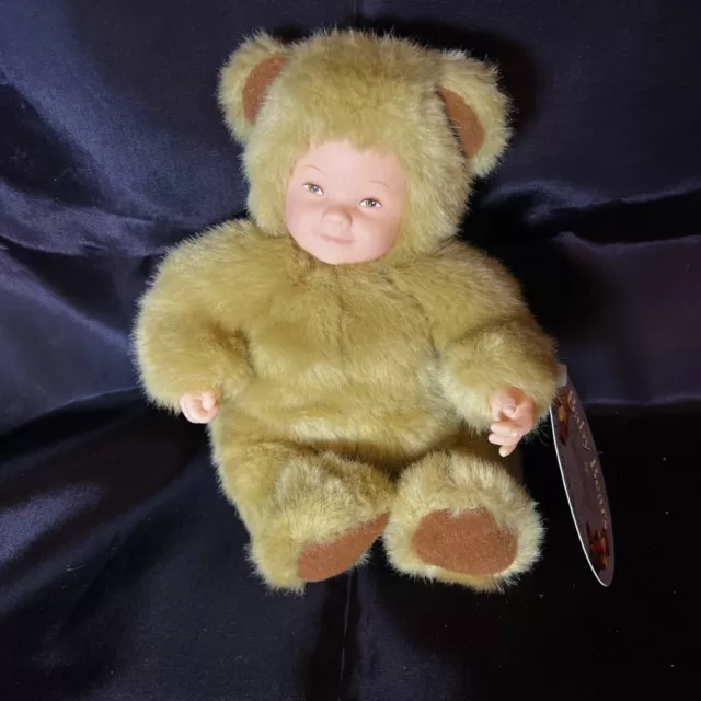Vintage 1997 Anne Geddes Baby Bears Bean Filled Collection Plush With Tags