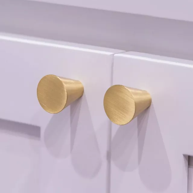 Solid Brass Knob, Cabinet Knob, Drawer Knob, Kitchen Cabinet Hardware, Round