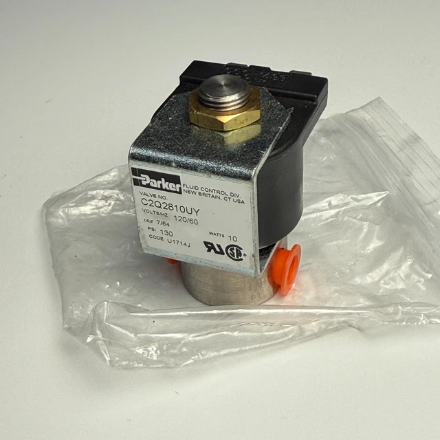 1/2" NPT Stainless Steel Solenoid Valve - Normally Open, 120V AC, For Water/Air/Fuel