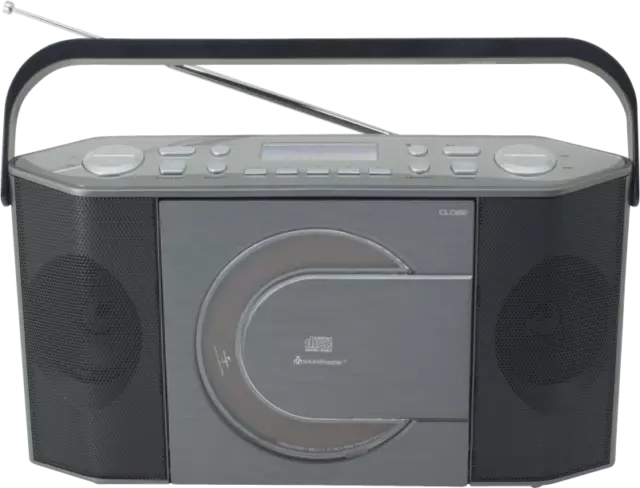 Soundmaster RCD1770AN  DAB+ Radio CD-Player MP3 Uhr USB Kofferradio