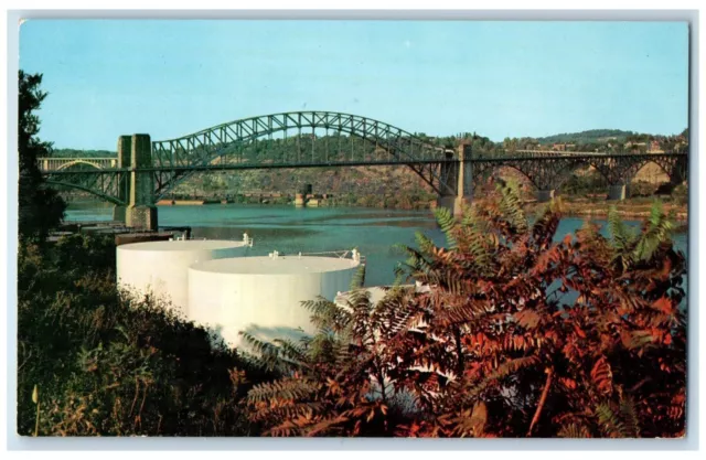 1957 McKees Rocks Bridge McKees Rocks Pennsylvania PA Antique Vintage Postcard