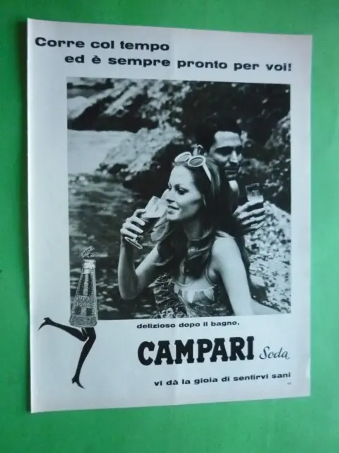 1968 Pubblicita' vintage BITTER CAMPARI SODA Originale