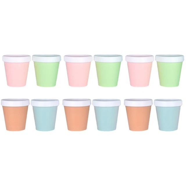 12 pz tazze da dessert bottiglia gelato vuota maschera bottiglia maschera polvere
