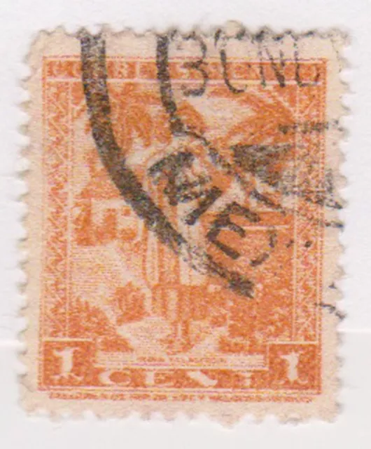 (MCO-227) 1937 Mexico 1c orange Smaller type (C)