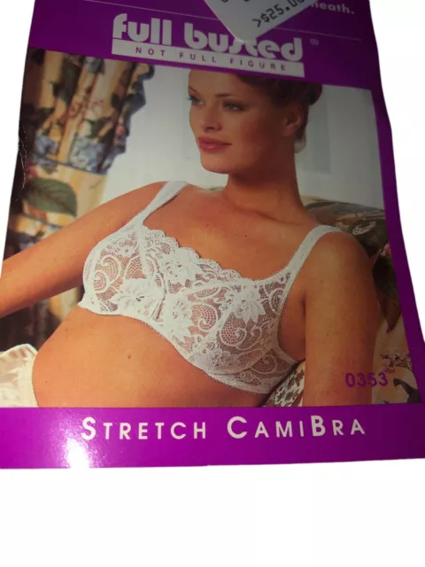 VTG LILYETTE 0353 Lace Stretch Cami Bra Sheer Underwire Womens 38C White  NWT $43.00 - PicClick AU
