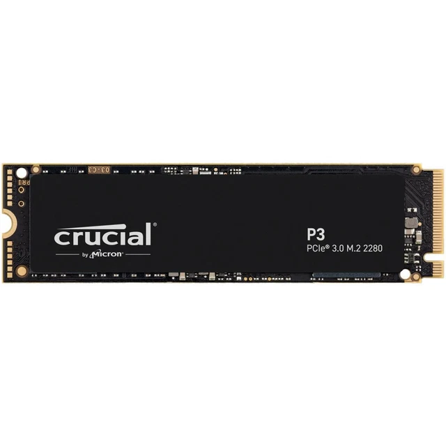 CRUCIAL P3 1TB M 2 PCIe Gen3 NVMe Internal SSD Up To 3500MB s 