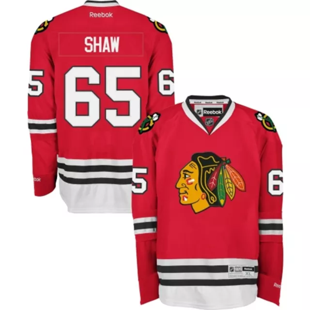 NHL Trikot Chicago Blackhawks Andrew Shaw 65 rot Eishockey Premier Jersey