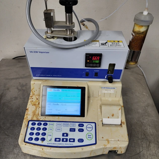 Mitsubishi CA-200 Moisturemeter & VA-230 Vaporizer System Titration [D1S5]