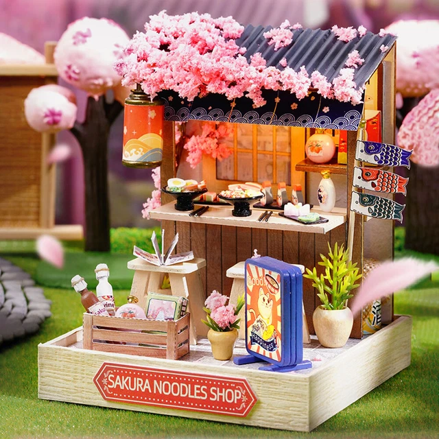 DIY MINIATURE DOLLHOUSE Kit With Furniture Mini Dollhouse Model Kit for