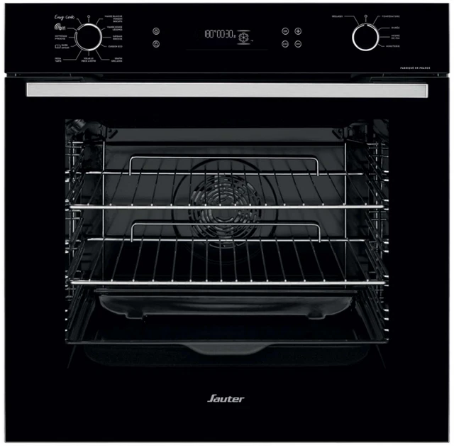 Sauter Four intégrable multifonction 73l 60cm a+ pyrolyse noir