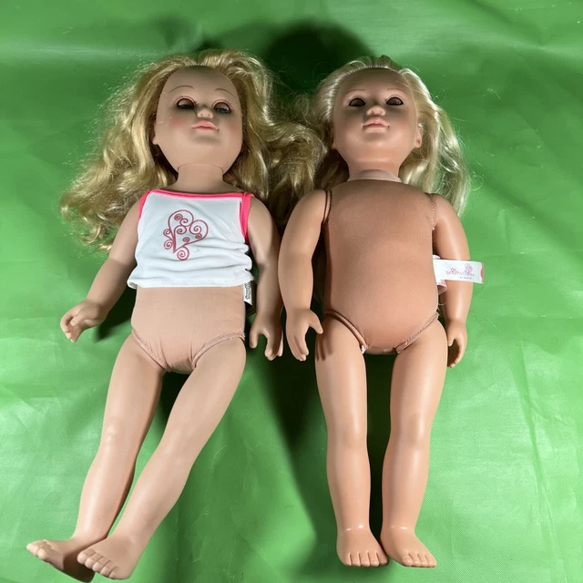 18" Blonde Curly Hair My Life And Our Generation Blonde Hair Doll G3