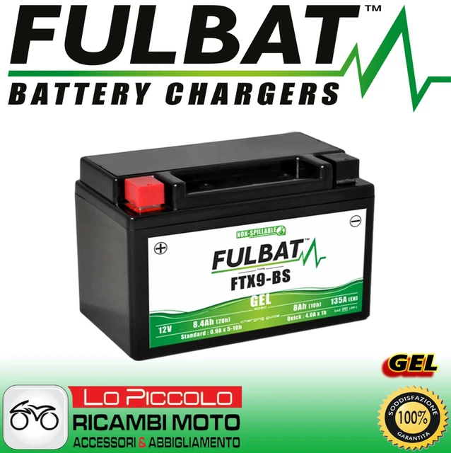 Batterie YTX9-BS 12 V 8 Ah Für Kawasaki Z KFX Ninja 300 400 2015-2016