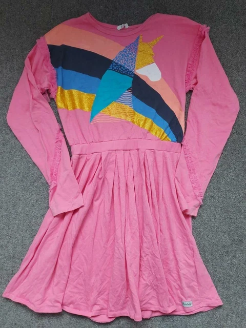 Happy Calegi Designer Girls, Unicorn Dress,  10 Yrs, 140Cm
