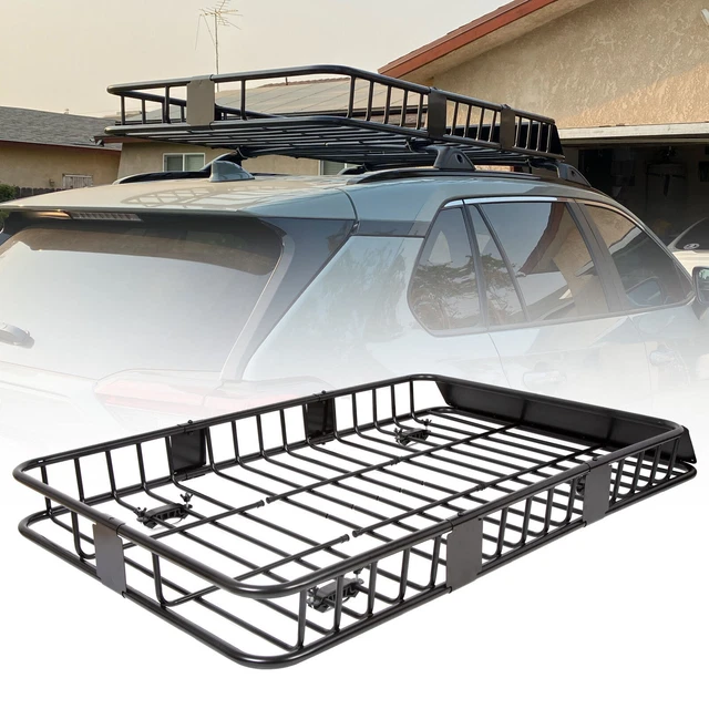 XL 500 LB RoofTop Rack Luggage Cargo Carrier Basket w/ Extension fit