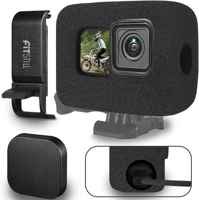 Custodia Antivento Per GoPro HERO 8 PULUZ - Riduzione Rumore Del Vento, Protezione Da Urti | Ideale Per Sport Estremi - Foto 11