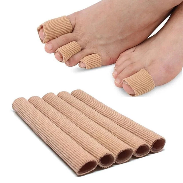 Fabric Gel Tube Bandage Cover Toe Finger Foot Pain Relief Feet Protector Protect