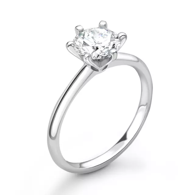 0.50ct Diamond Solitaire Engagement Ring. Half carat diamond engagement ring.