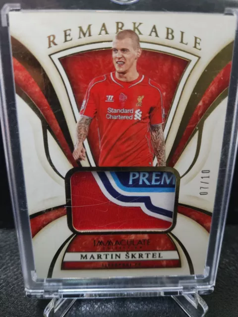 2020 Panini Immaculate Collection Martin Skrtel EPL PATCH 7/10 card